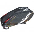 Wilson 维尔胜 K Factor Pro Tour 6支装网球包（WRZ810200）黑